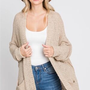 🥯Cozy Beige Knit Cardigan Sweater🥯